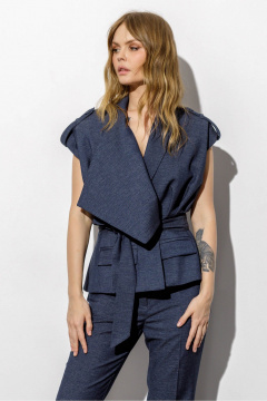 Брюки, жилет PiRS 6743 синий - фото 2