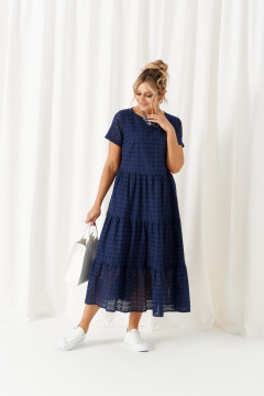 Платье Beautiful&Free 6462 синий - фото 2