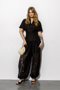 Блуза, брюки PiRS 6766 черный - фото 3