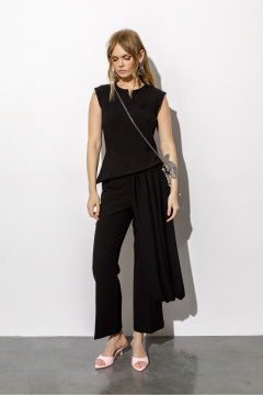 Блуза, брюки PiRS 6772 черный - фото 3