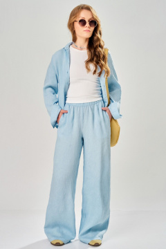 Брюки, рубашка Fita 3312 небесно-голубой - фото 2