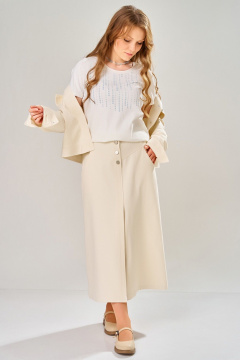 Джемпер, бомбер, юбка Fita 4202 ванильный_желтый - фото 5