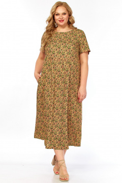Платье LadyThreeStars 2681 янтарный - фото 4