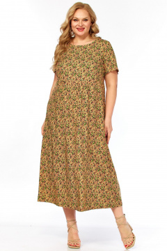 Платье LadyThreeStars 2681 янтарный - фото 1