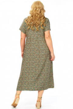 Платье LadyThreeStars 2580 мятный-принт - фото 3