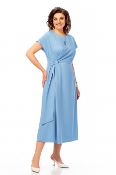 Платье Ольга Стиль С-1019 голубой - фото 1
