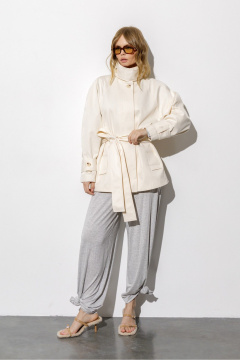 Тренч PiRS 6798 сливочный - фото 4