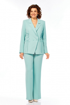 Брюки, жакет Ольга Стиль С-998 мятный - фото 2