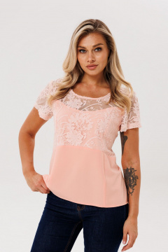 Блуза Anelli 1653 персиковая-дымка - фото 4