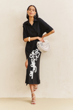 Платье FLAIM 2098 черный - фото 5