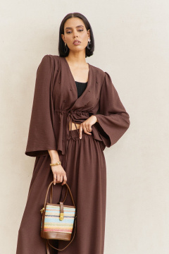 Блуза, брюки FLAIM 2100 коричневый - фото 4