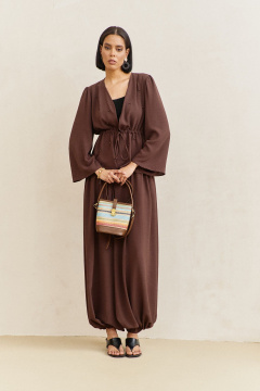 Блуза, брюки FLAIM 2100 коричневый - фото 2