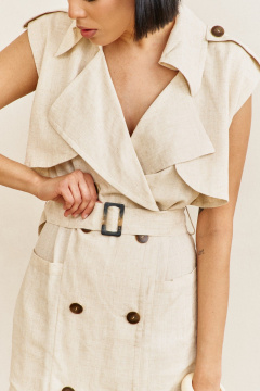 Платье FLAIM 2103 бежевый - фото 5