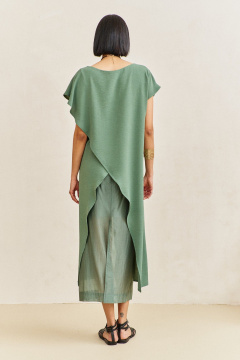 Платье FLAIM 2104 зеленый-мох - фото 5