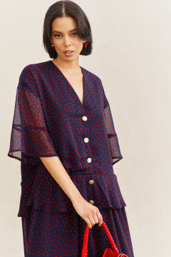 Платье FLAIM 2110.01 синий - фото 4