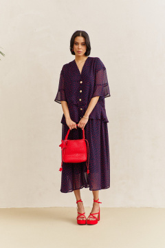 Платье FLAIM 2110.01 синий - фото 3