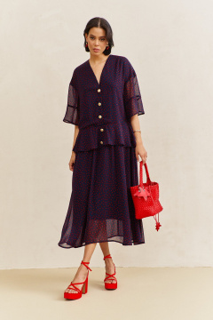 Платье FLAIM 2110.01 синий - фото 1