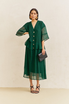 Платье FLAIM 2110.02 зеленый - фото 2