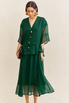 Платье FLAIM 2110.02 зеленый - фото 1