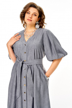 Платье VI ORO VR-1275 стальной - фото 4