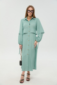 Брюки, кардиган, топ NikVa 976-11 мята_и_бохо_мультиколор - фото 2