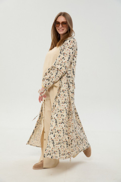 Брюки, кардиган, топ NikVa 976-12 песок_и_песок_мультиколор - фото 4