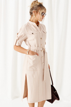 Платье Beautiful&Free 6460 бежевый - фото 5