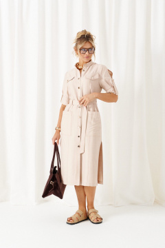 Платье Beautiful&Free 6460 бежевый - фото 1