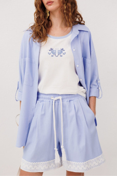 Шорты Butеr 3309 голубой - фото 2