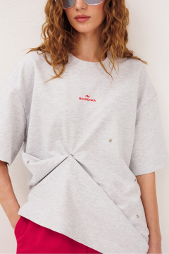 Футболка Butеr 3328 серый-меланж - фото 4