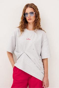 Футболка Butеr 3328 серый-меланж - фото 3