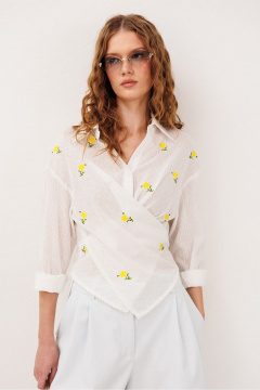 Блуза Butеr 3333 молочный - фото 4