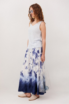 Юбка Butеr 3342 синий-принт - фото 3