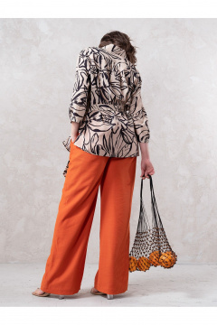 Брюки Erika С-145-2 кирпичный - фото 2