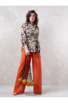 Брюки Erika С-145-2 кирпичный - фото 1