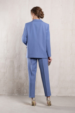 Брюки, бусы Erika С-107 голубой - фото 2