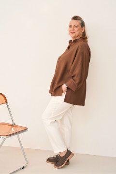 Рубашка GRATTO 4469 коричневый - фото 5