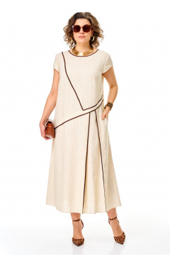 Платье Karina deLux М-1430 бежевый - фото 1