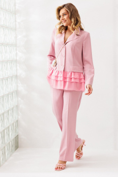 Брюки, жакет Mubliz 311 пудра - фото 3