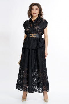 Блуза, юбка Alani Collection 2520 черный - фото 2