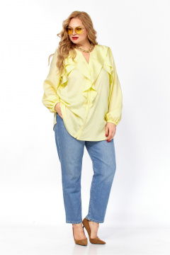 Блуза Элль-стиль 2469а желтый - фото 2