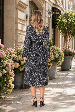 Платье Anastasia 1270 черно-белый - фото 2