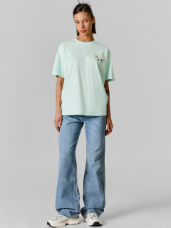 Футболка Mark Formelle 112678/25-38245П-0 голубой_опал_печать_3_сл_на_пол - фото 2