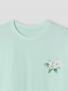 Футболка Mark Formelle 112678/25-38245П-0 голубой_опал_печать_3_сл_на_пол - фото 3