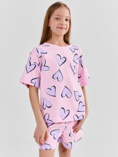 Футболка, шорты Mark Formelle 397741/25-41458П-0 сердечки_на_розовом - фото 1