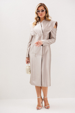 Платье Anastasia м-1348.1 жемчужно-бежевый - фото 5