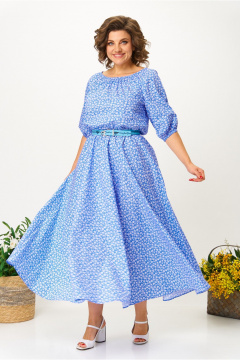 Платье Anastasia м-1222 синий - фото 5