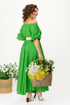 Платье Anastasia м-1236.2 травяной-зеленый - фото 4