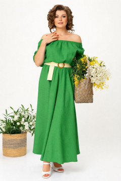 Платье Anastasia м-1236.2 травяной-зеленый - фото 3