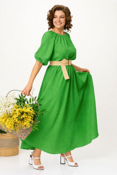 Платье Anastasia м-1236.2 травяной-зеленый - фото 2